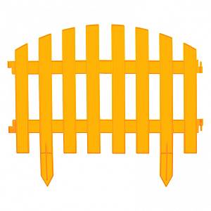 Забор декоративный &quot;Винтаж&quot;, 28 х 300 см, желтый, Россия, Palisad