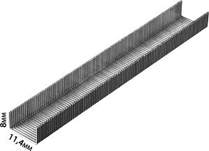 Скобы для пневматического степлера (тип 80; 14 мм; 3000 шт.) KRAFTOOL 31690-14